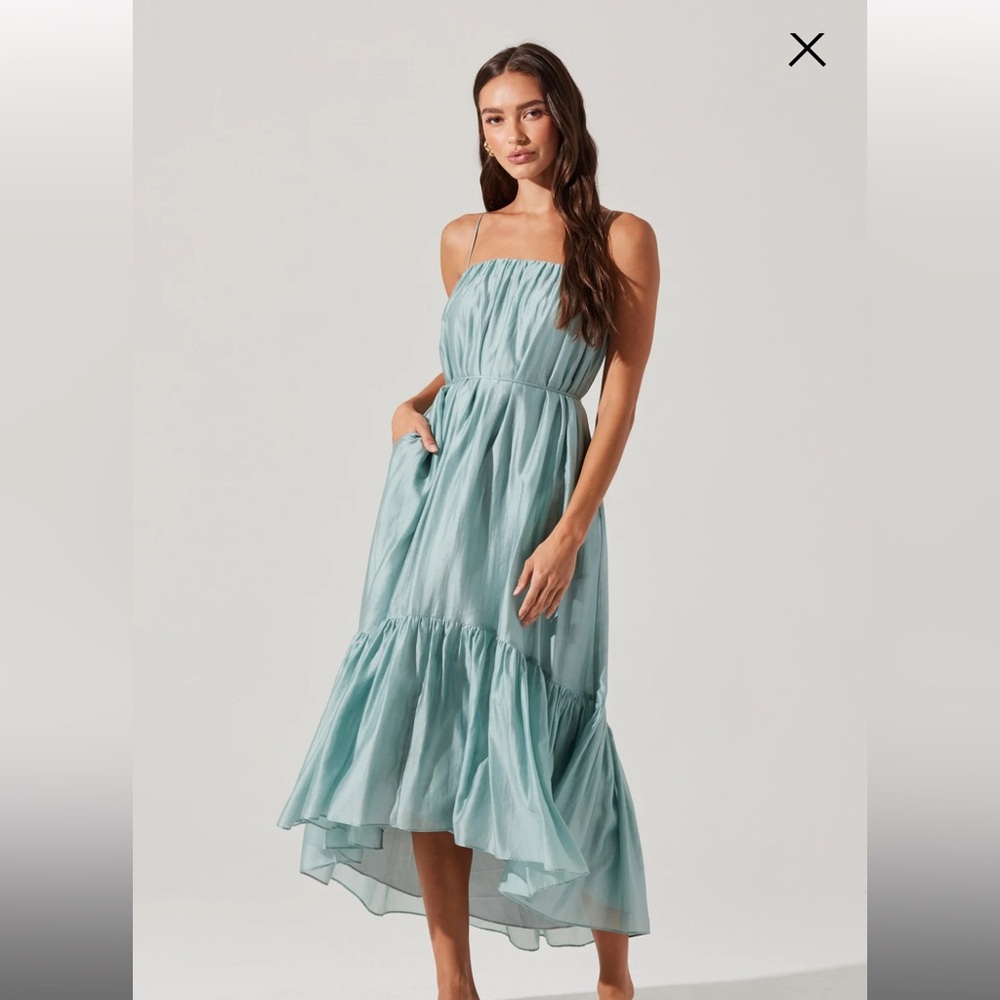 NWT ASTR Blue Midi Dress